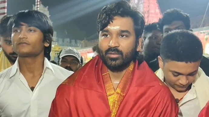Actor Dhanush seeks divine blessings at Tirumala